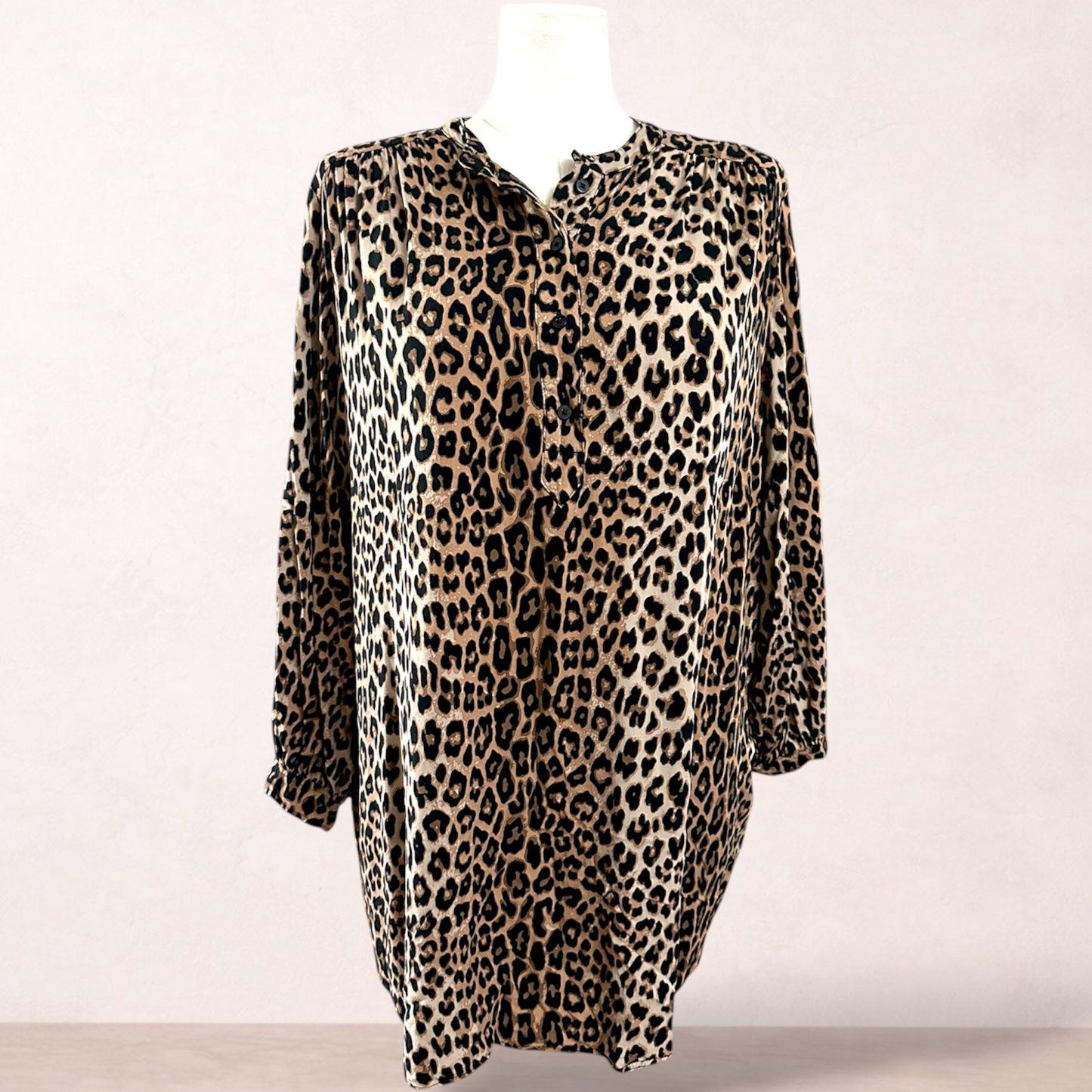 H&M Oversized Leopard Print Tunic | Size XL 16/18