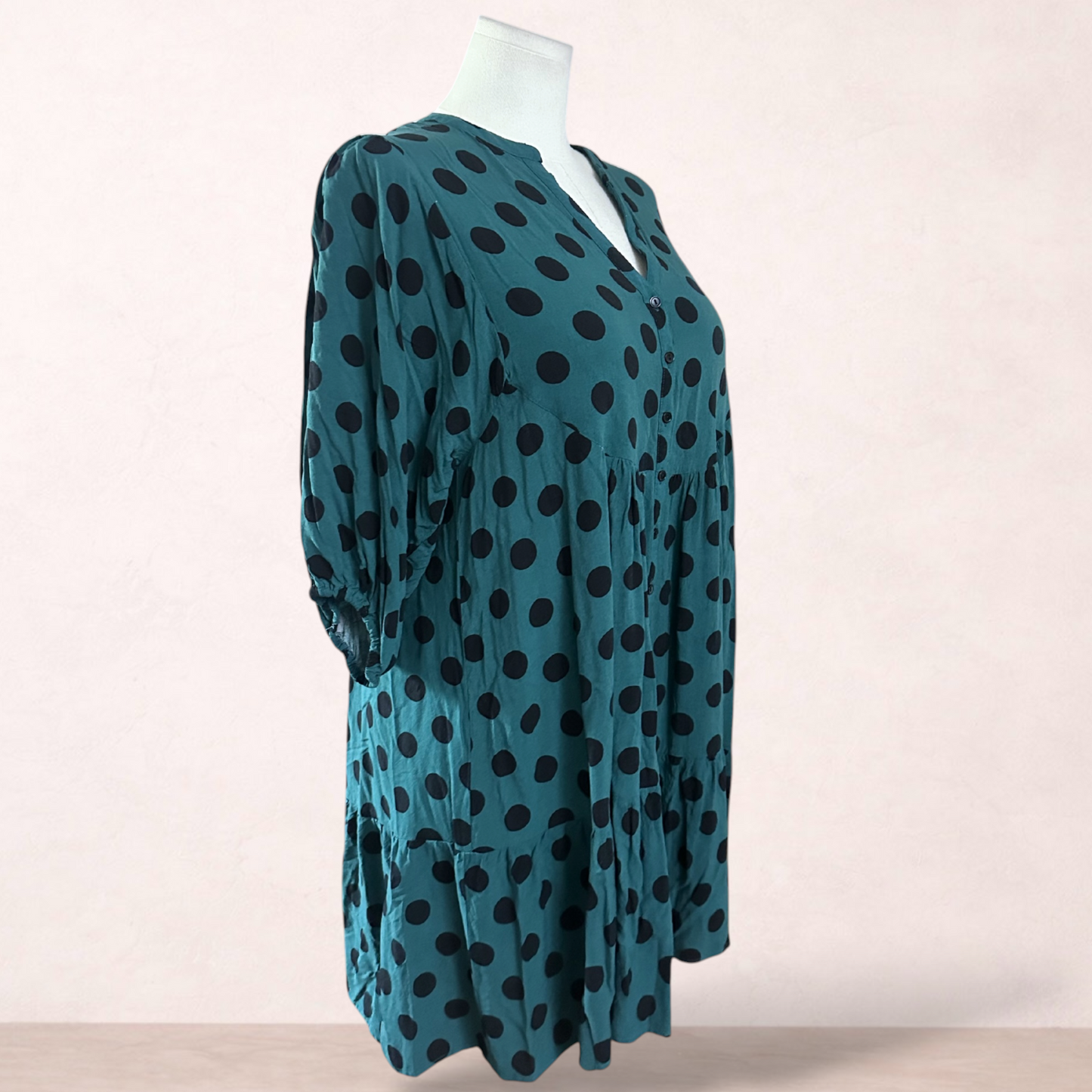 Label Of Love Green Rayon Dress | Size XL/16