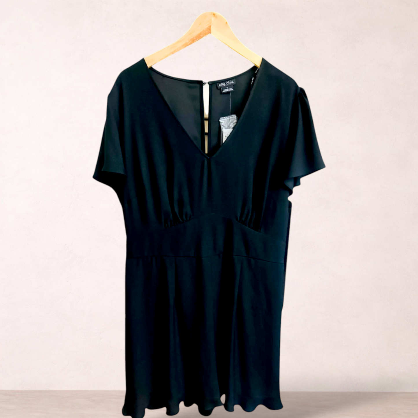 City Chic Black Playsuit | Plus Size M/18 | New with tags