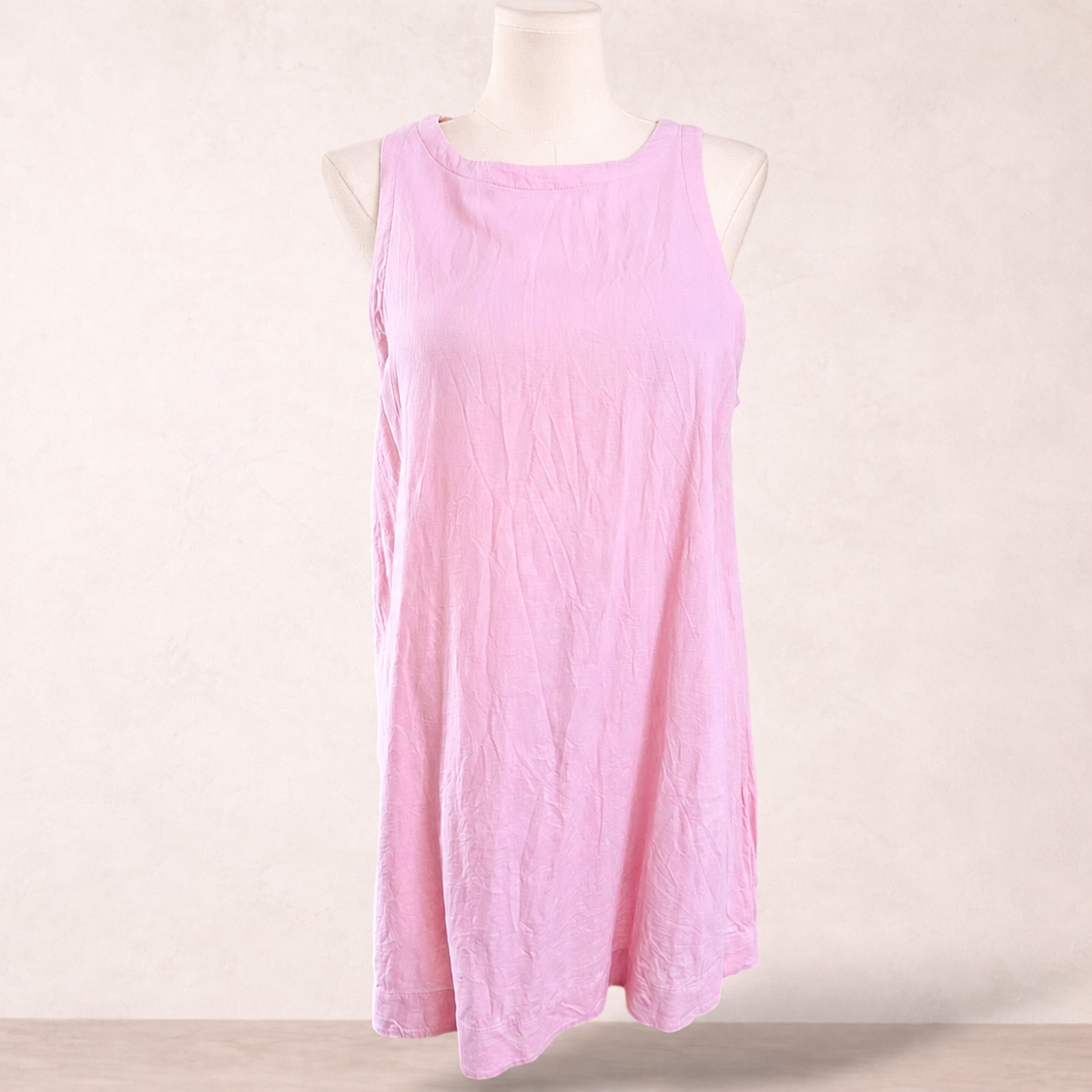 Sportsgirl Pink Linen Blend Swing Dress | Size 16