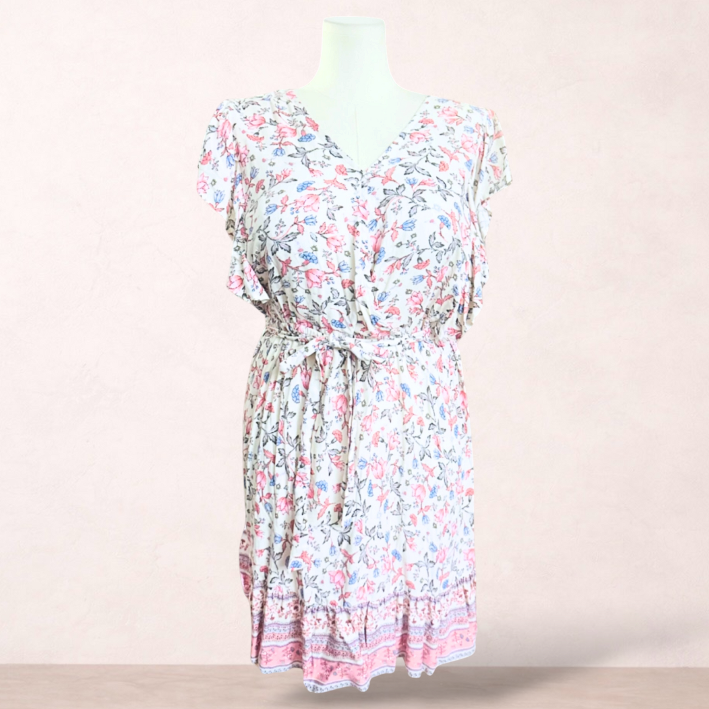 Bee Maddison Floral Boho Dress | Size 16