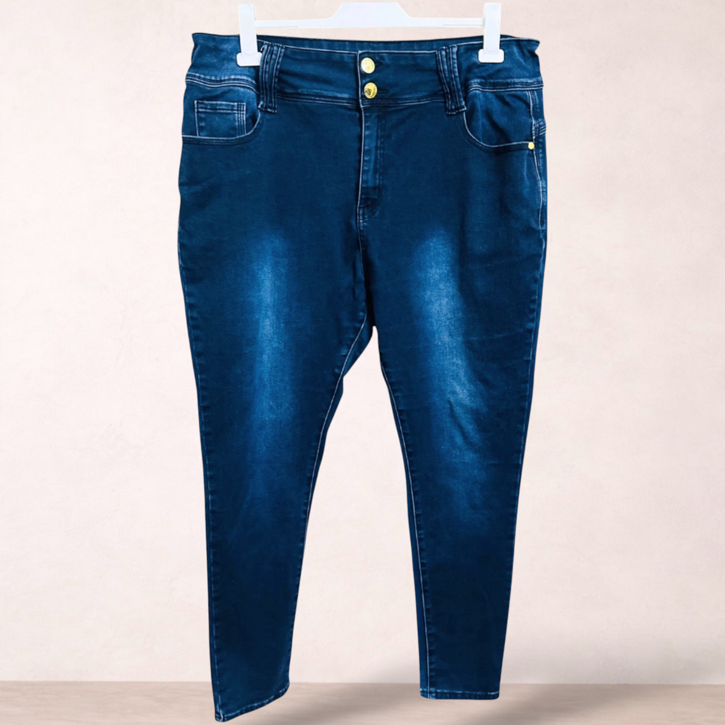 City Chic Blue Denim Skinny Jeans | Plus Size 18