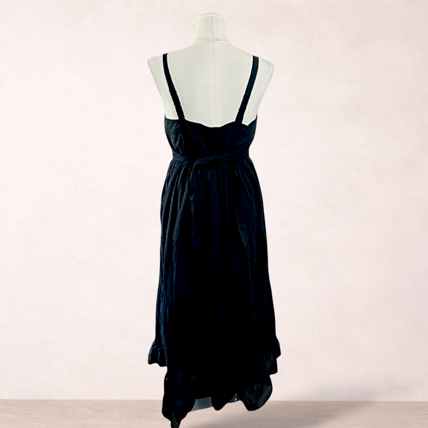 Katies Black Beaded Tiered Maxi Dress | Size 20 | New with tags