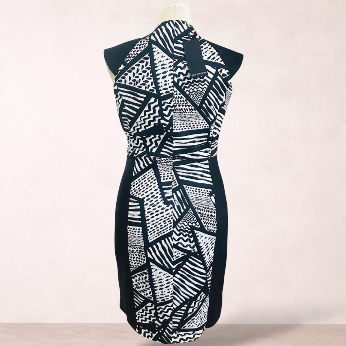 Portmans Black & White Dress | Size 16 | New with tags