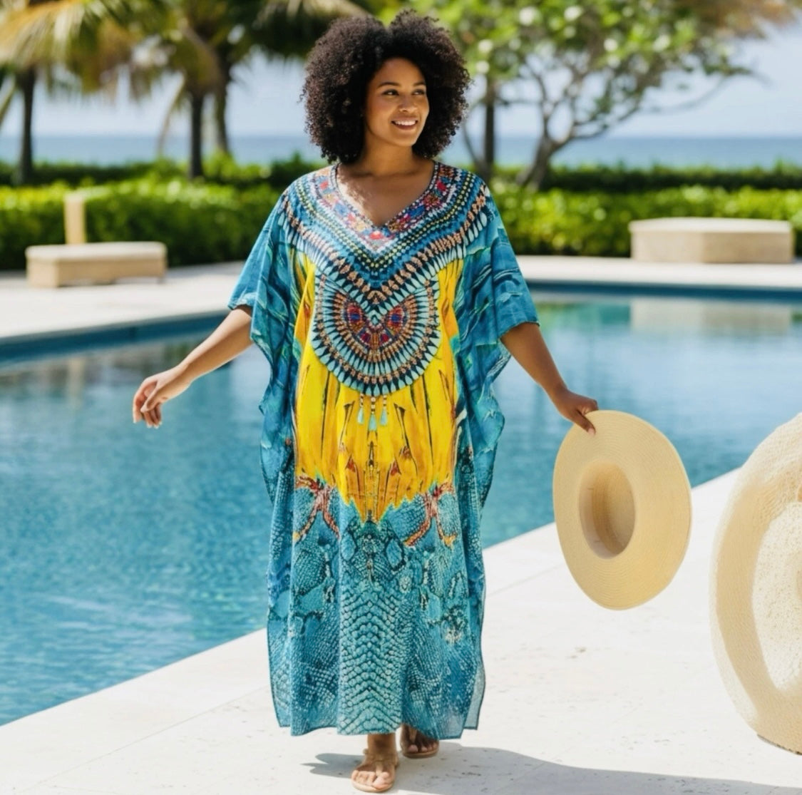 Dreamcatcher Jaipur Embellished Kaftan | Fits 16–24