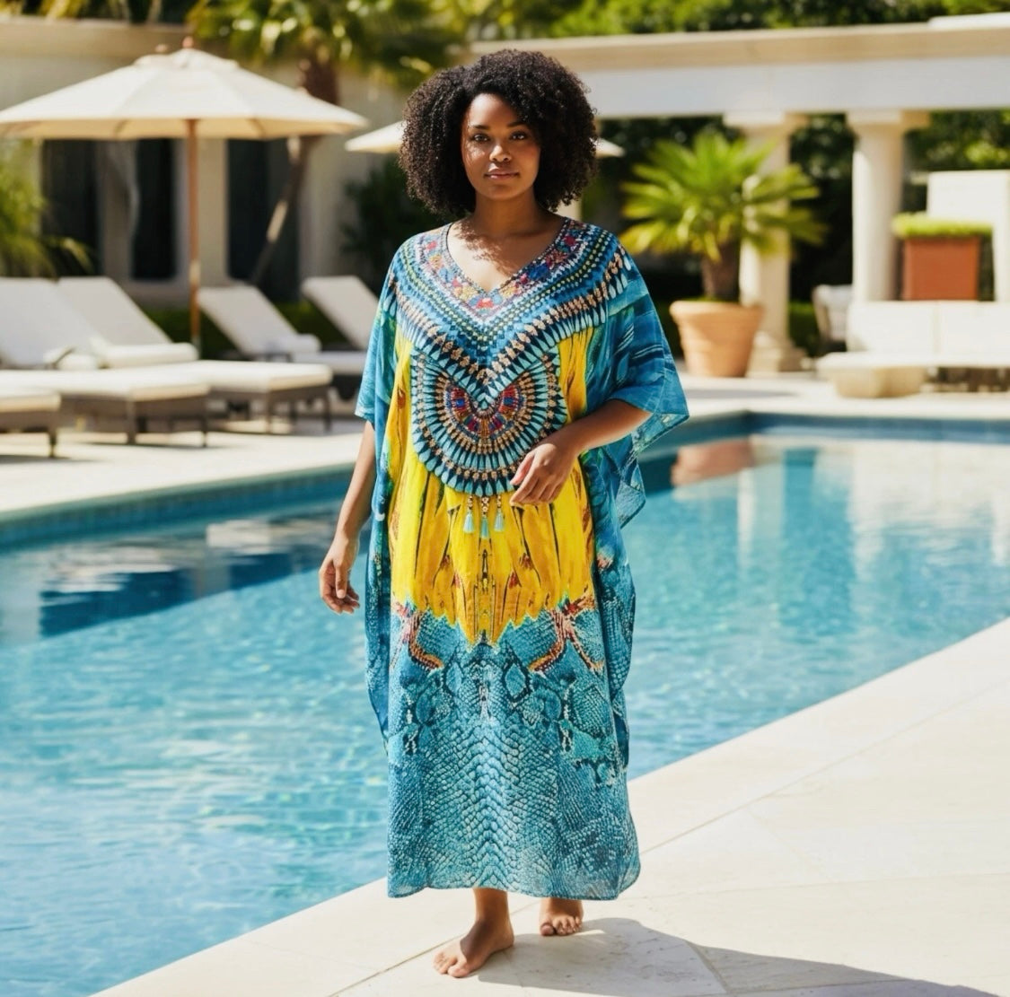 Dreamcatcher Jaipur Embellished Kaftan | Fits 16–24
