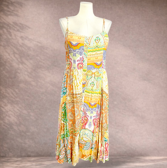 Grace & Co Print Midi Dress | Size 16 | New with tags