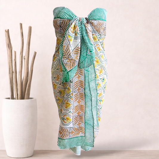 Isshiki Shibori Sarong | Cotton Voile