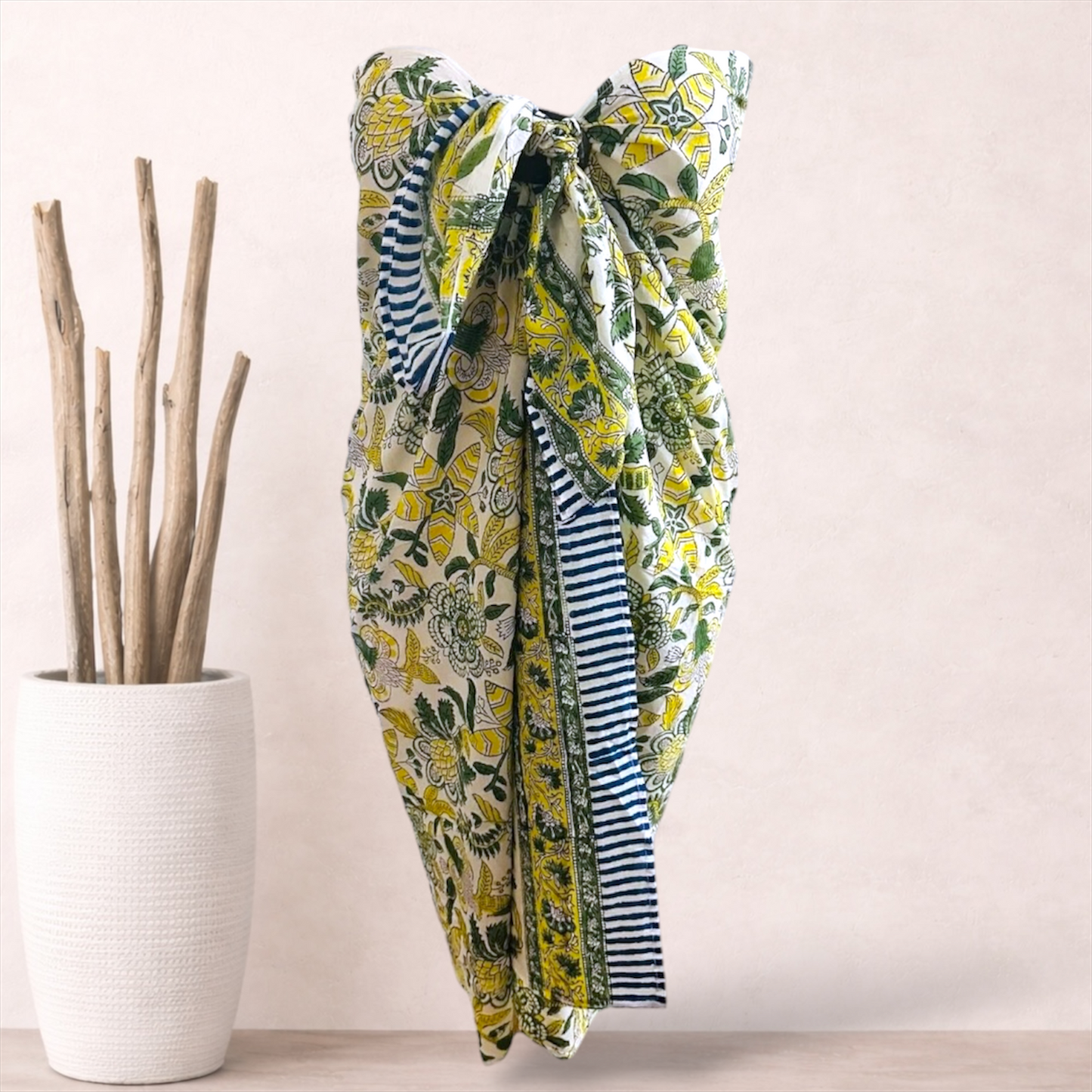 Juana Handcrafted Shibori Sarong | Cotton Voile