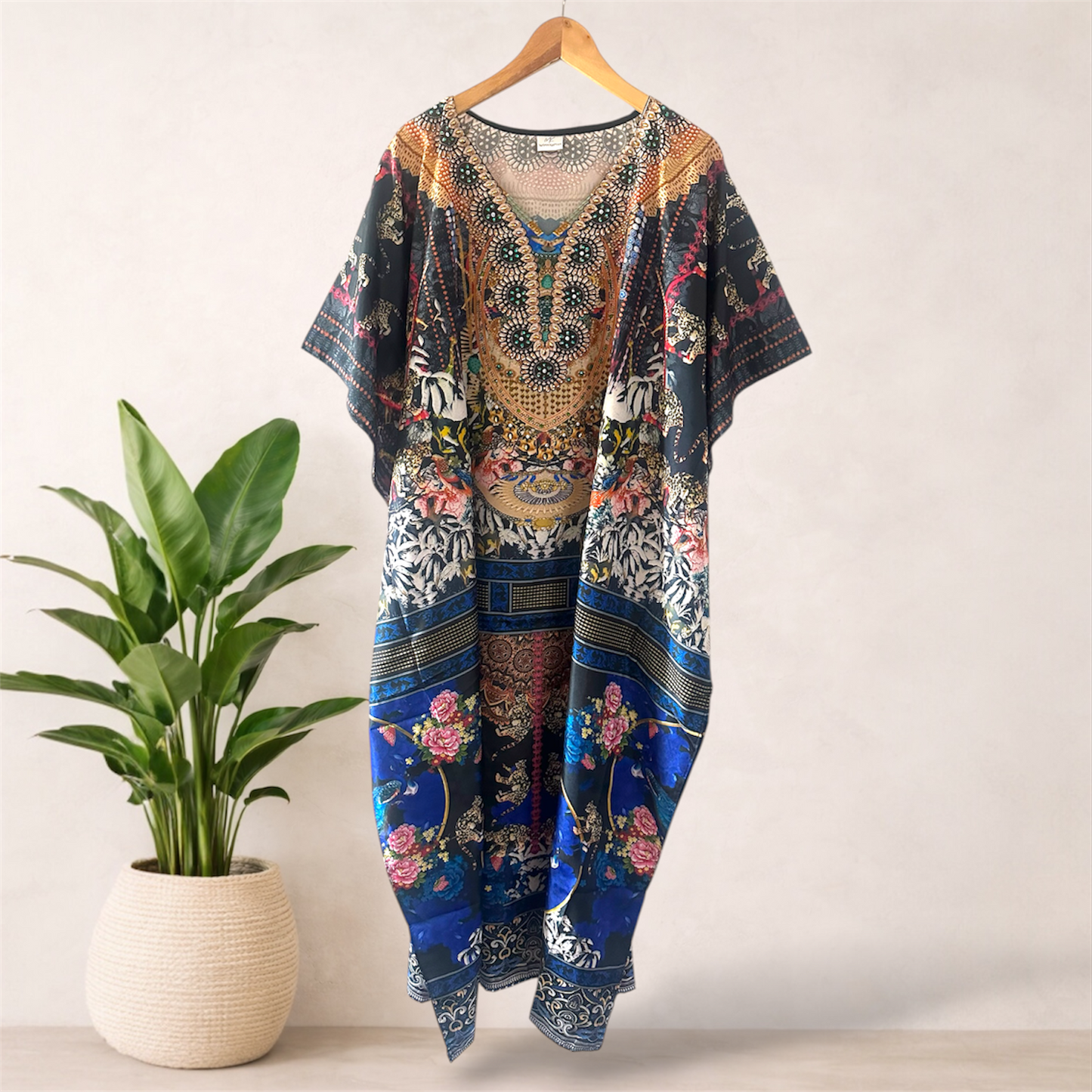 Rose Udaipur Embellished Kaftan | Fits 16–24