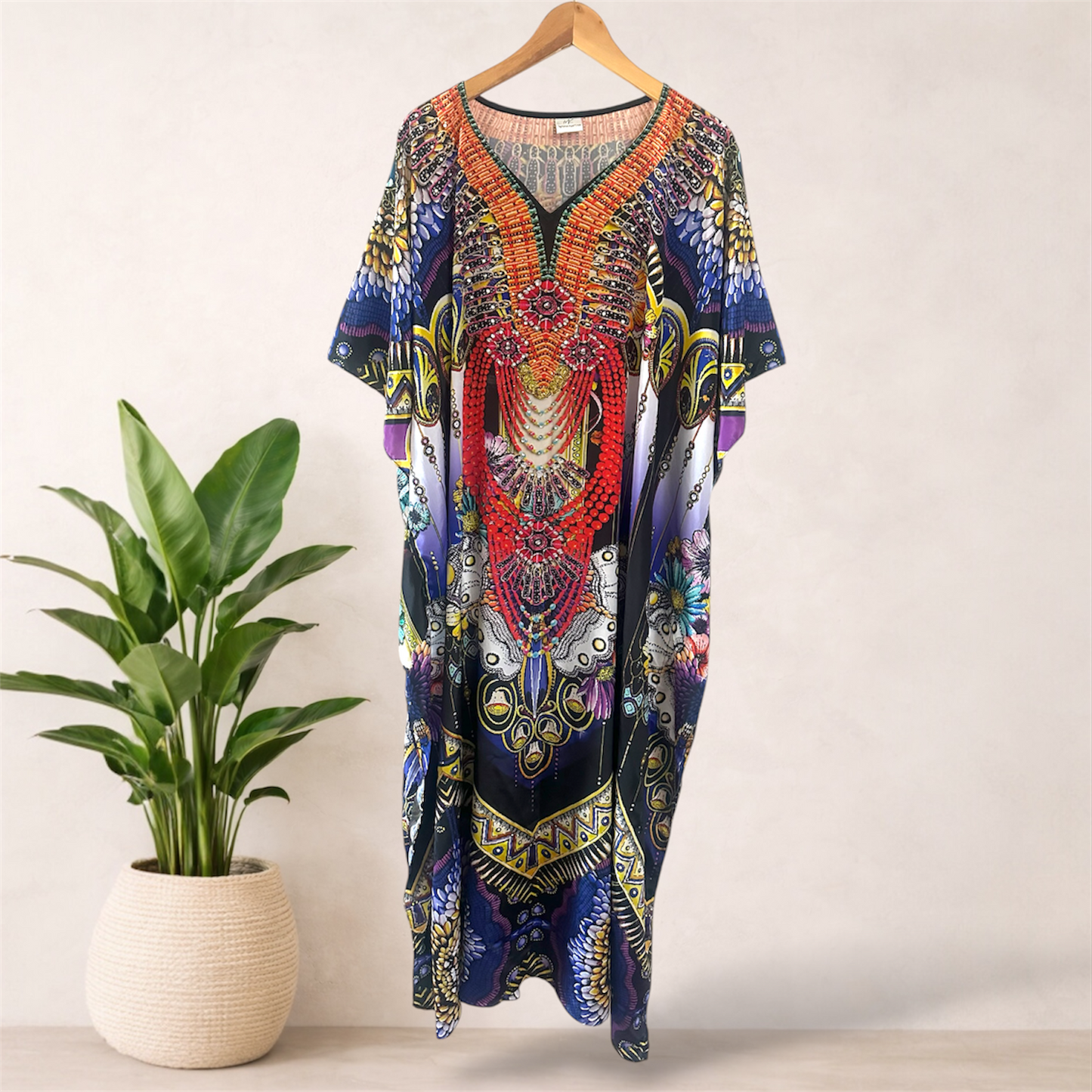 Ruby Maharani Embellished Kaftan | Fits 16–24