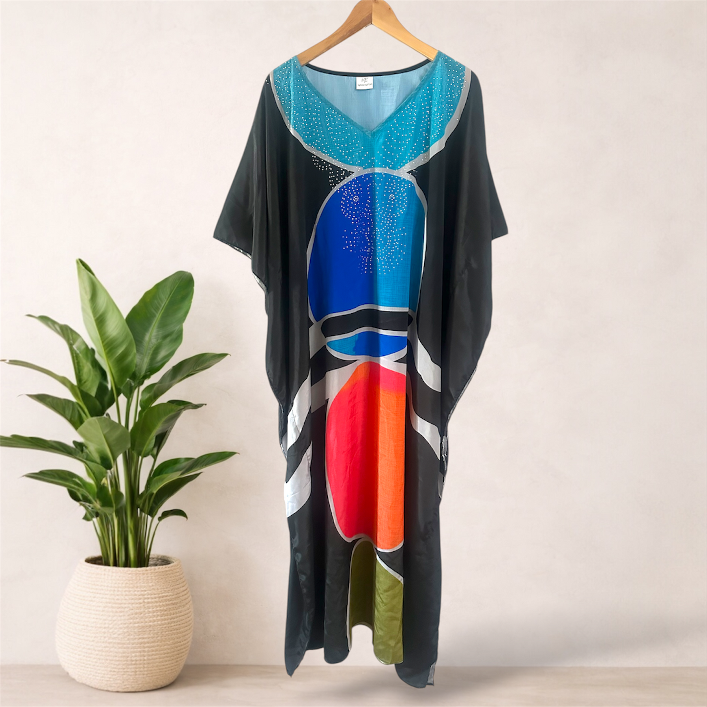 Rangoli Mahal Embellished Kaftan | Fits 16–24