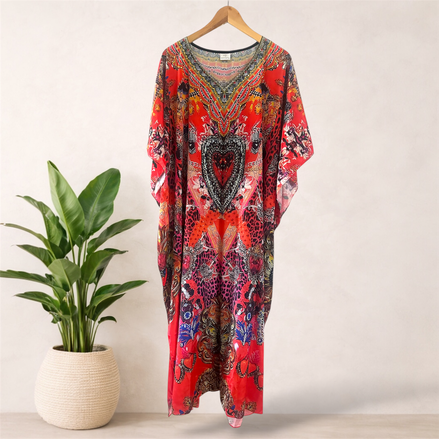 Sundari Mahal Embellished Kaftan | Fits 16–24