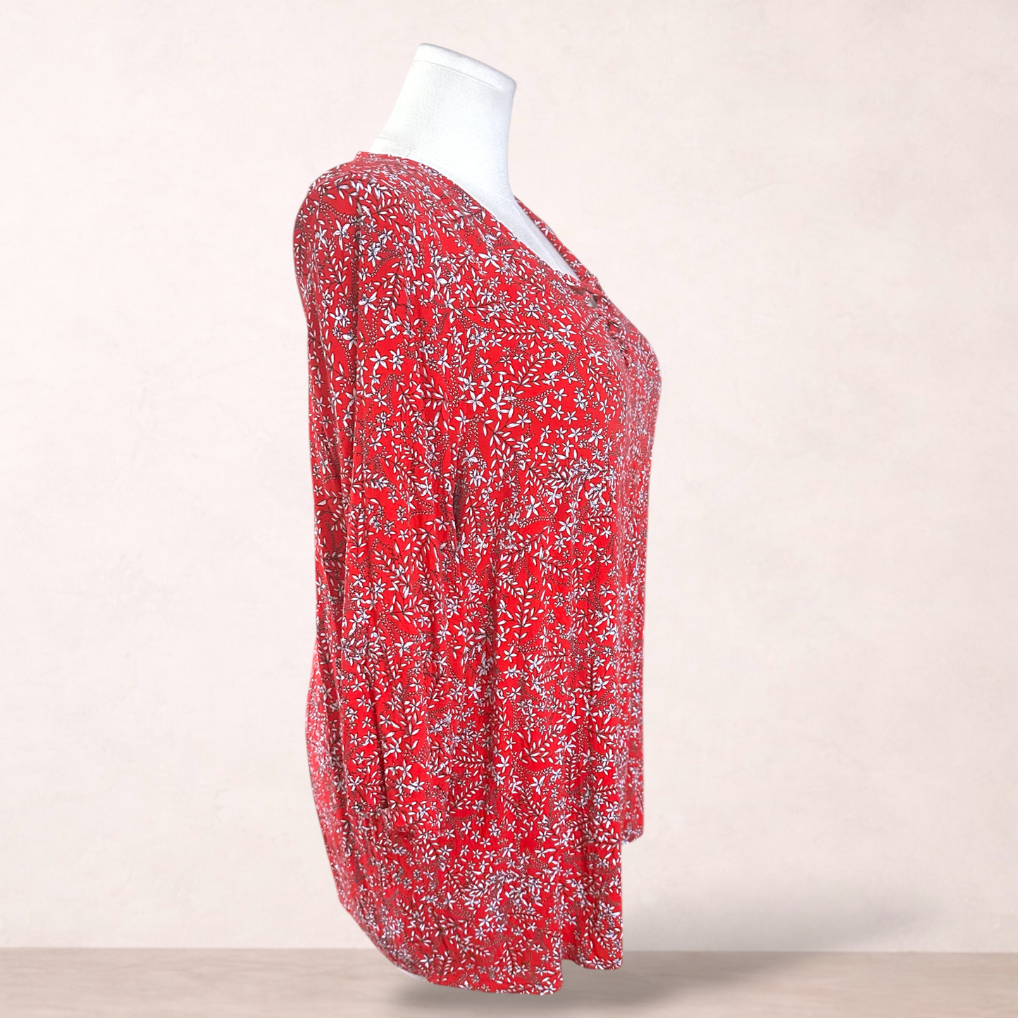 Beme Red Floral Tunic Top | Plus Size 20