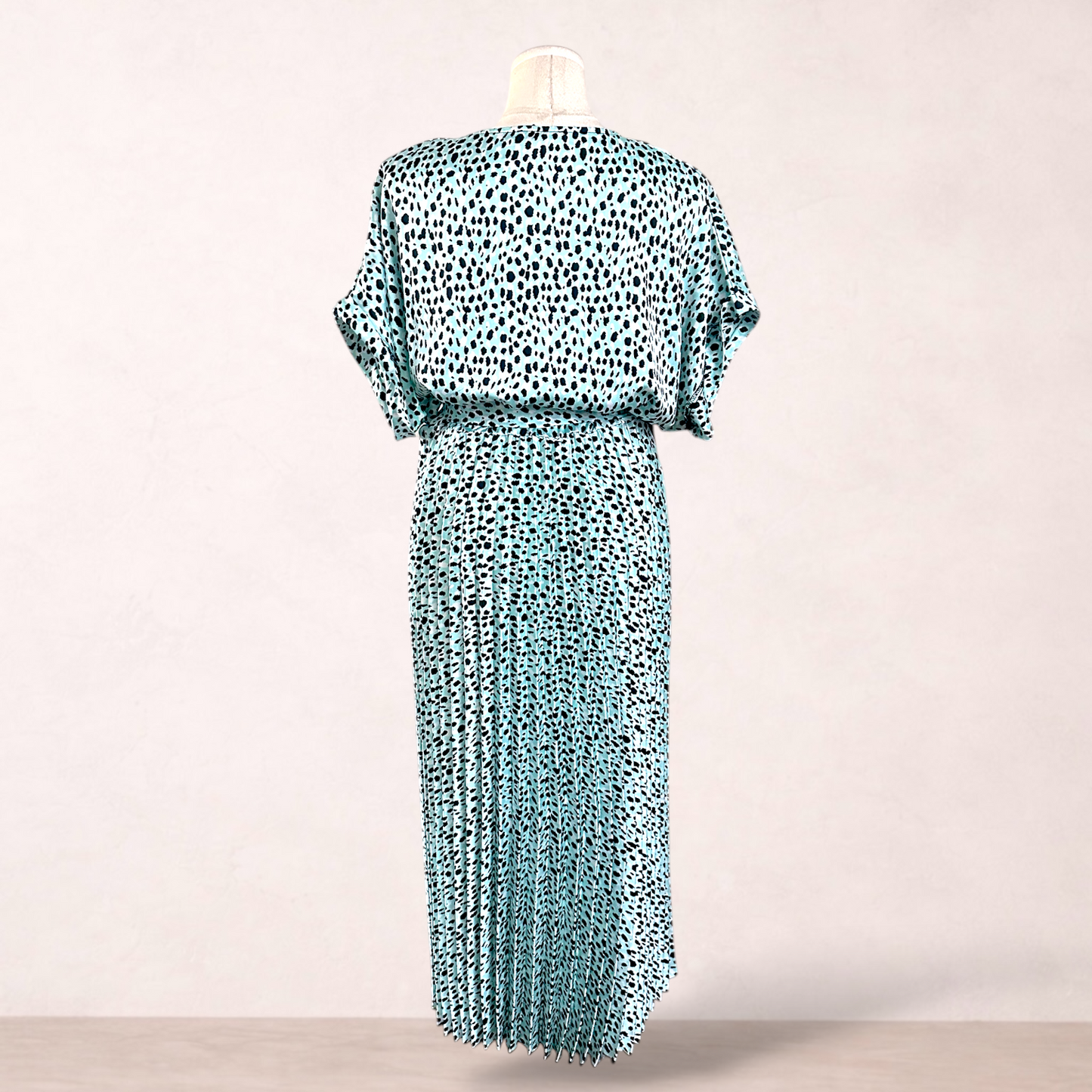 New Look Aqua Turquoise Pleated Maxi Dress | Size 20