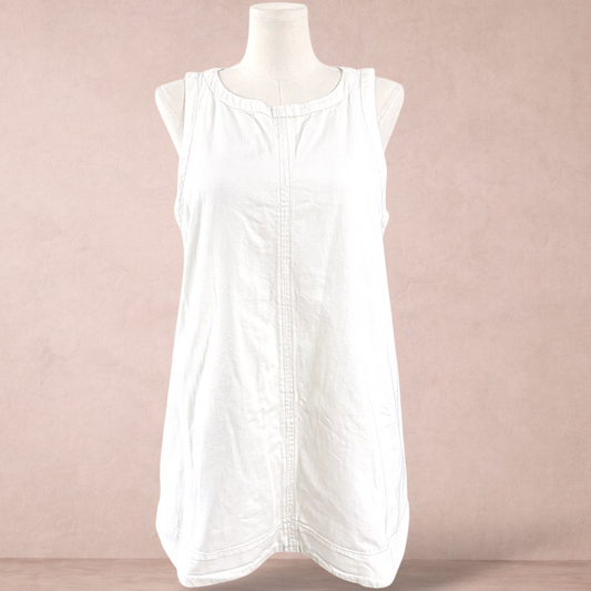 Denim Company Ivory Cotton Trapeze Dress | Size 18 | New with tags