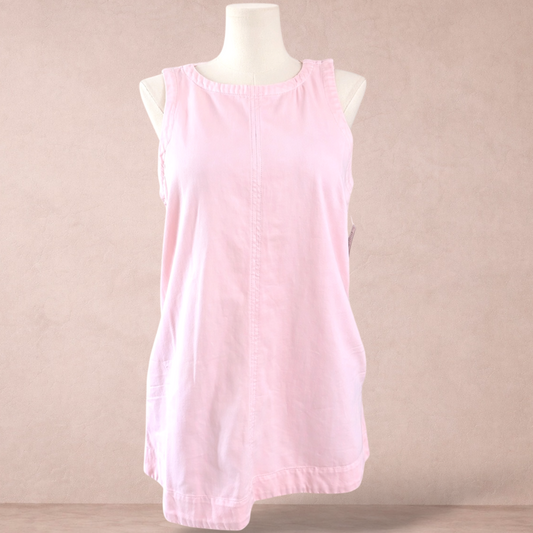 Denim Company Pink Cotton Trapeze Dress | Size 16 | New with tags