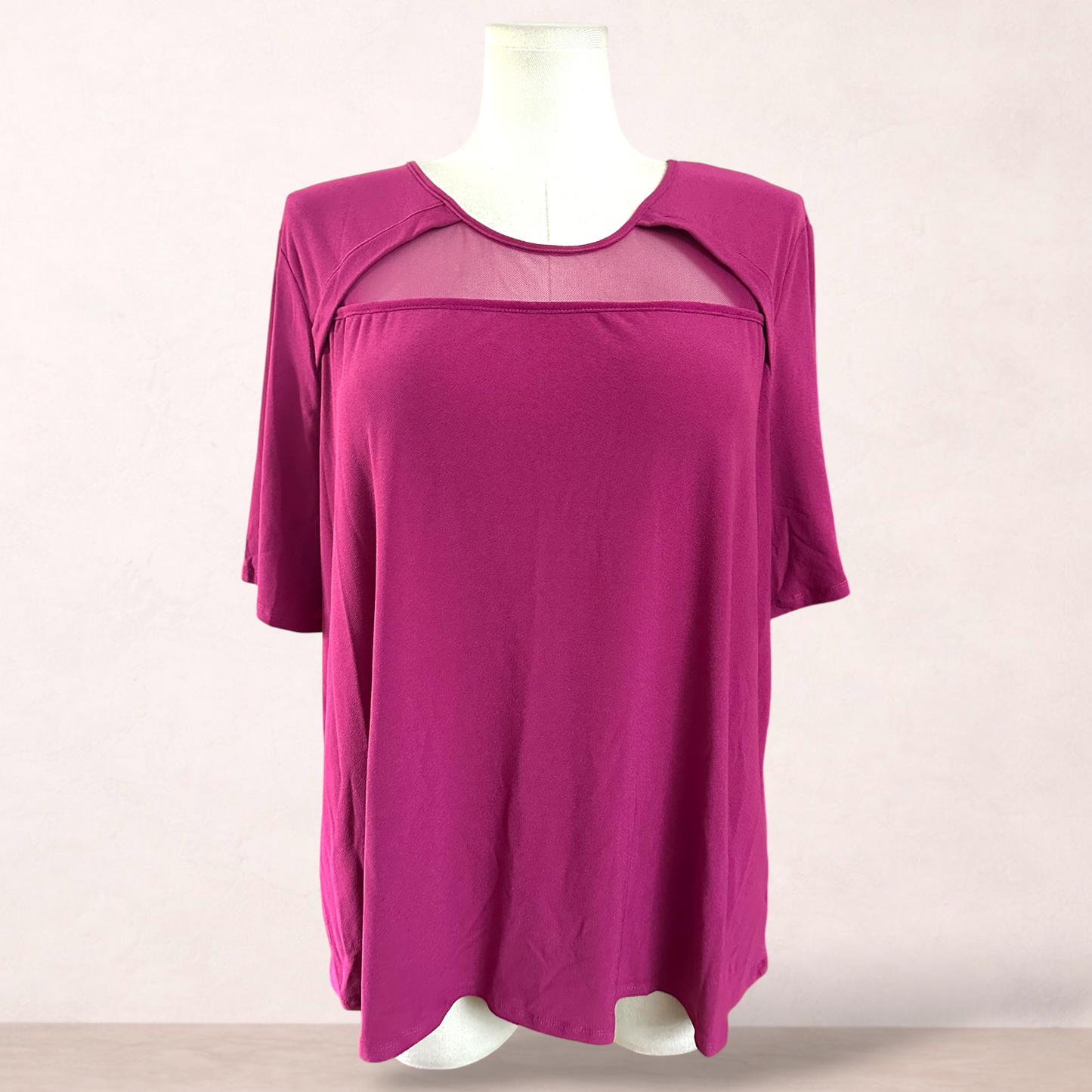 Love Scarlet Pink Top | Plus Size 2X 22/24