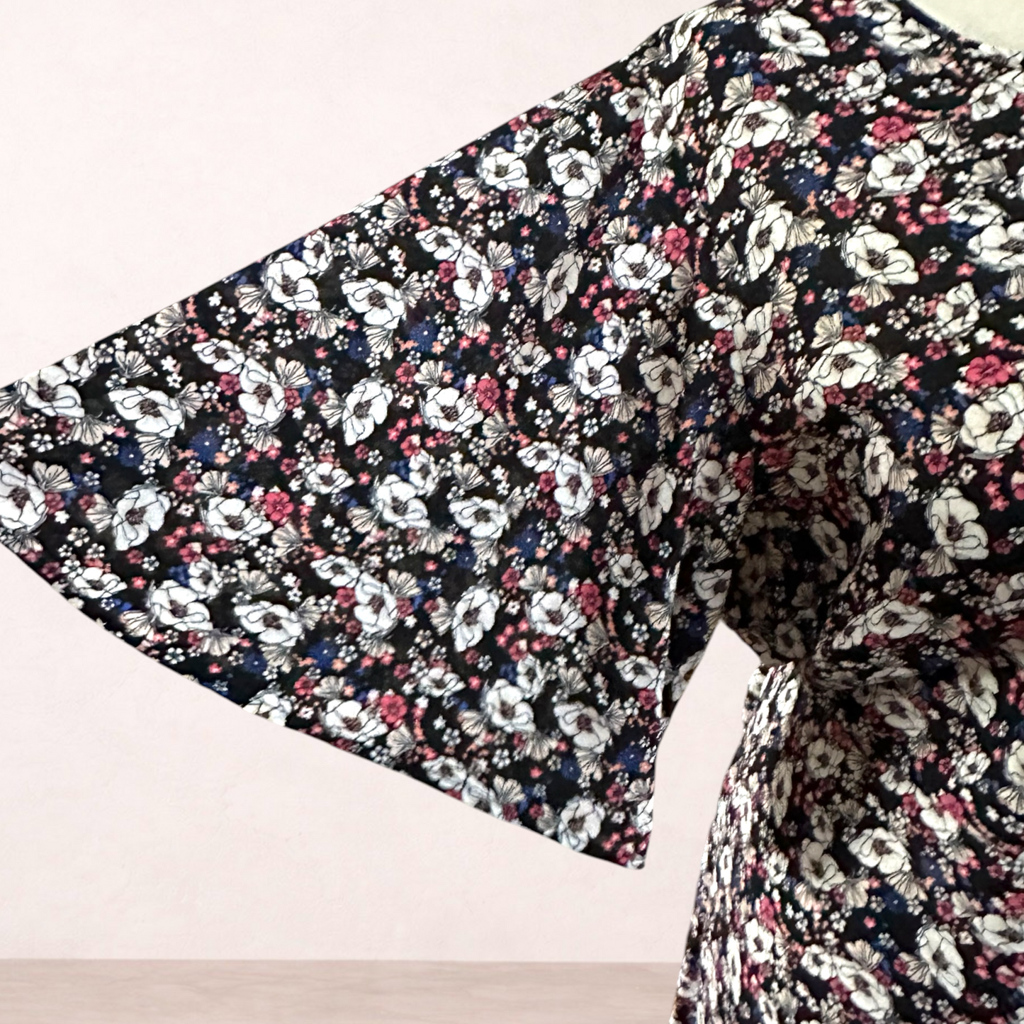 Avella Black Floral Dress | Plus Size 20