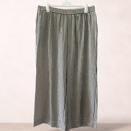 Avella Striped Wide Leg Pants | Plus Size 18 | New with tags