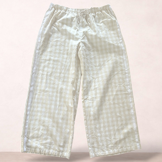 &ME Gingham Cotton Pants | Size 18 | New with tags