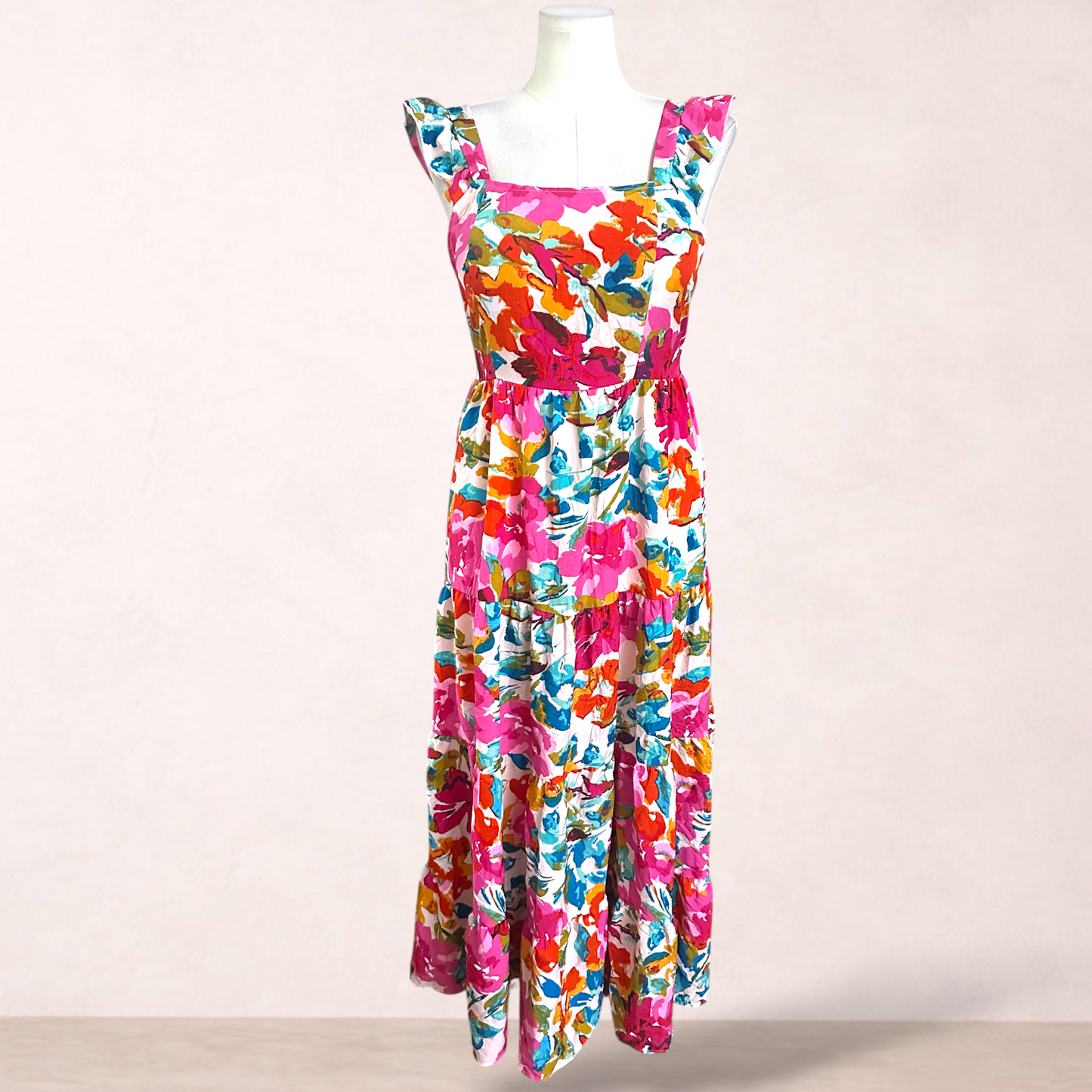 Shein Curve Boho Floral Maxi Dress | Size 1XL/18