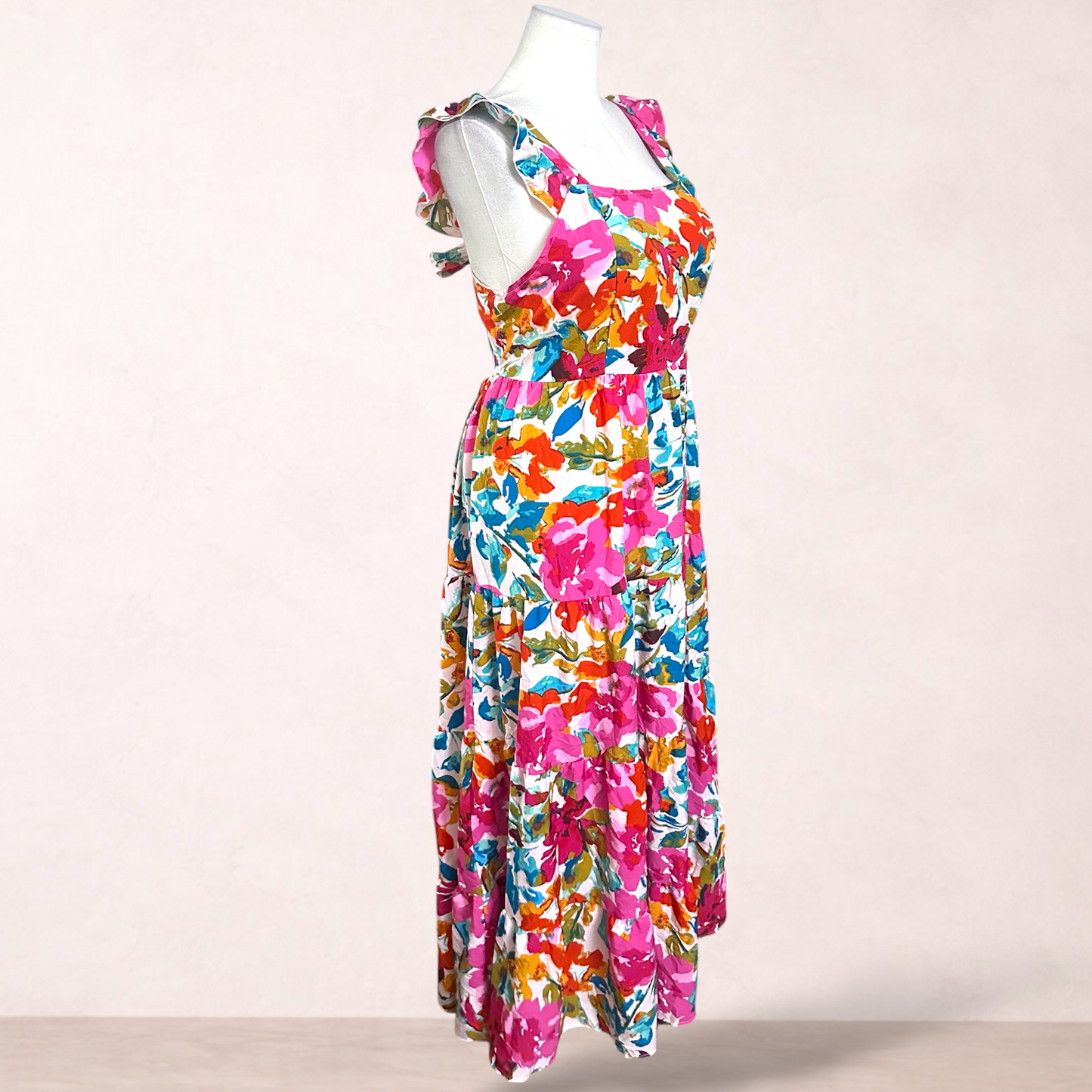 Shein Curve Boho Floral Maxi Dress | Size 1XL/18