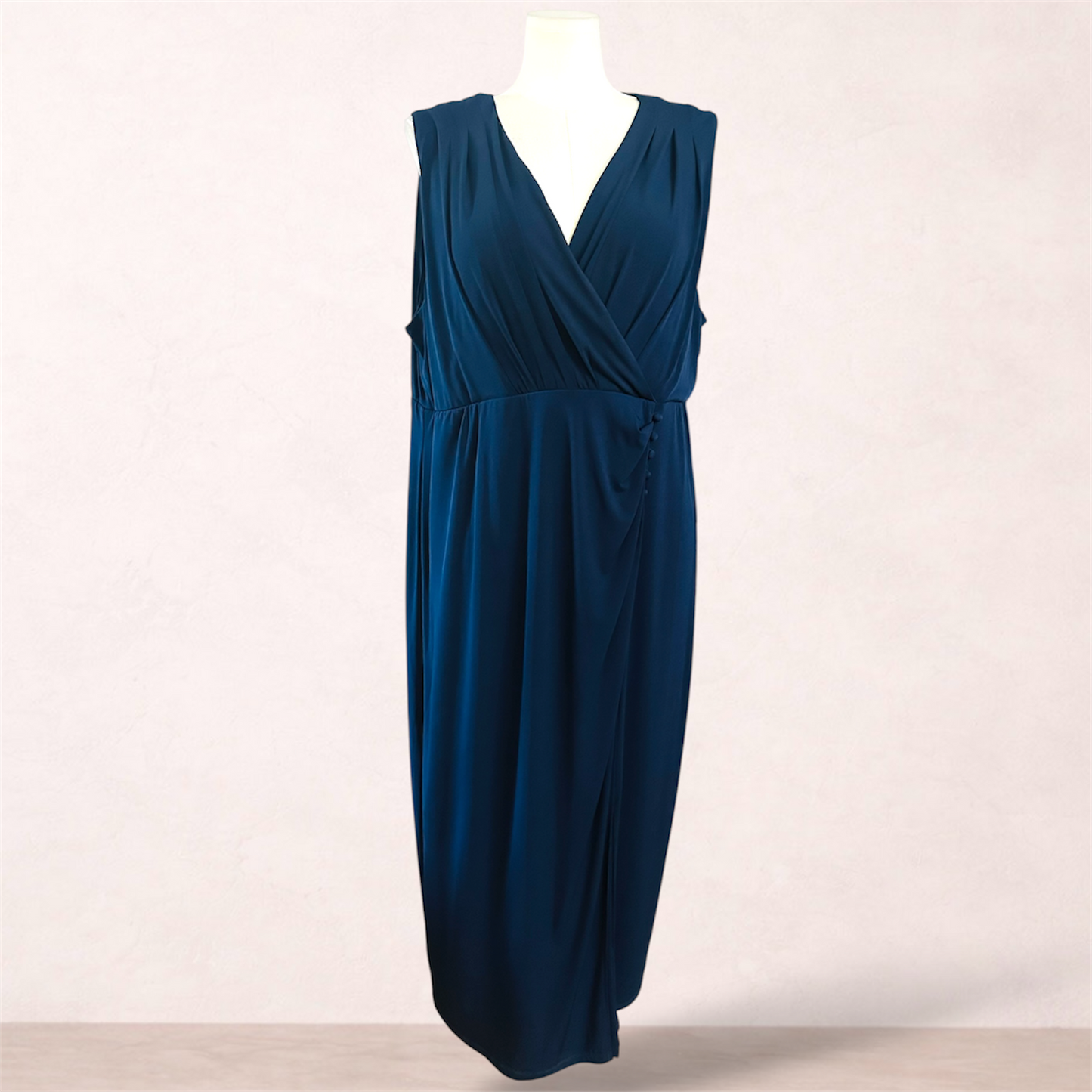 Autograph Navy Blue Maxi Dress | Plus Size 22