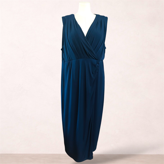 Autograph Navy Blue Maxi Dress | Plus Size 22