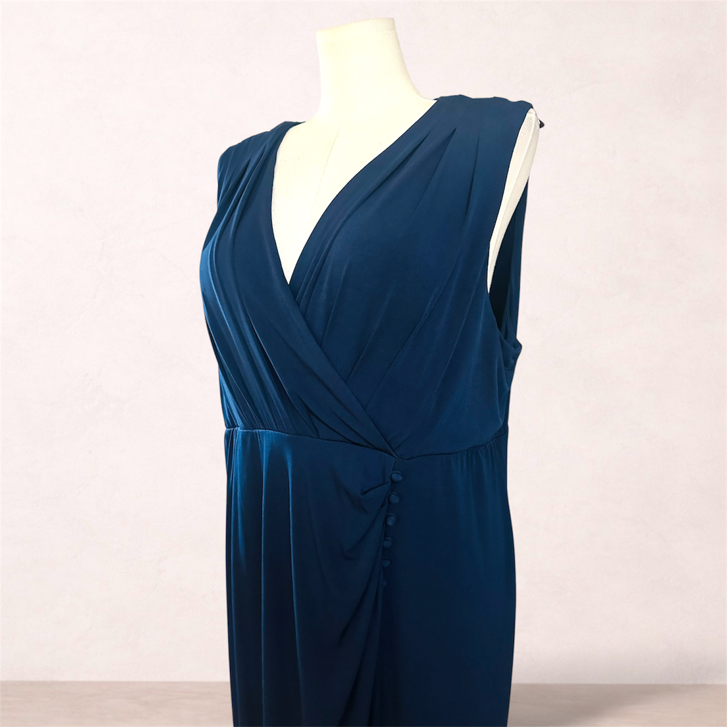 Autograph Navy Blue Maxi Dress | Plus Size 22