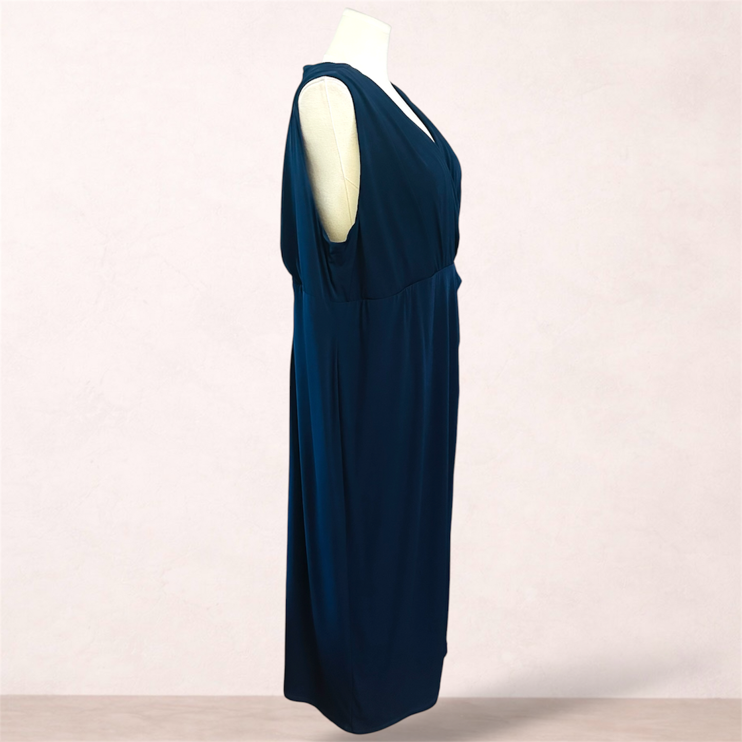 Autograph Navy Blue Maxi Dress | Plus Size 22