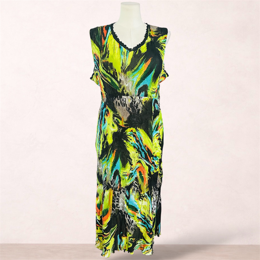 Liz Jordan Crushed Layering Maxi Dress | Size XL/16