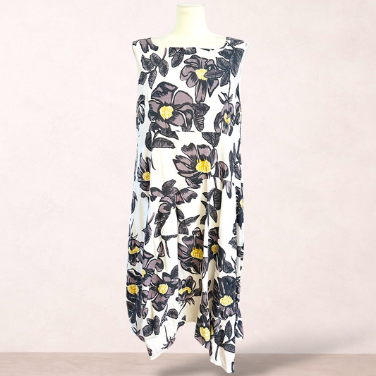 Megan Salmon Floral Midi Dress | Size 20 | New with tags