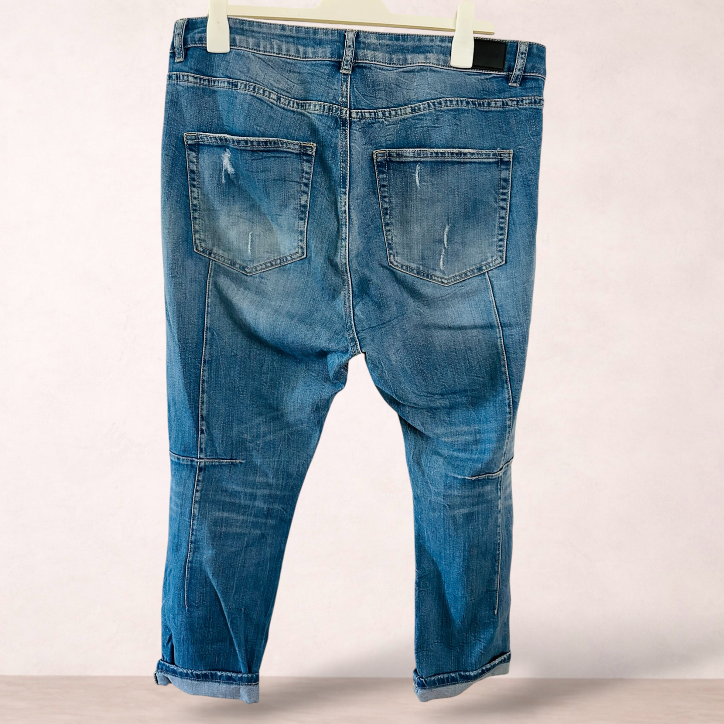 Decjuba Ripped Boyfriend Jeans | Size 14