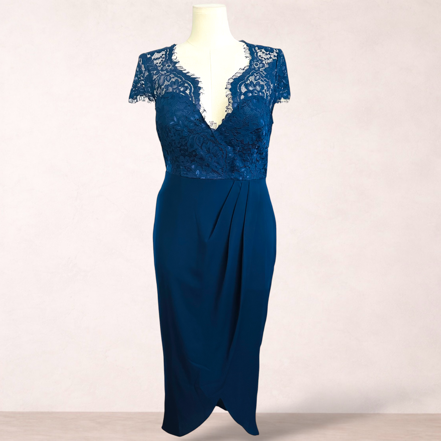 Something For Sarah Navy Blue Maxi Dress | Size 16