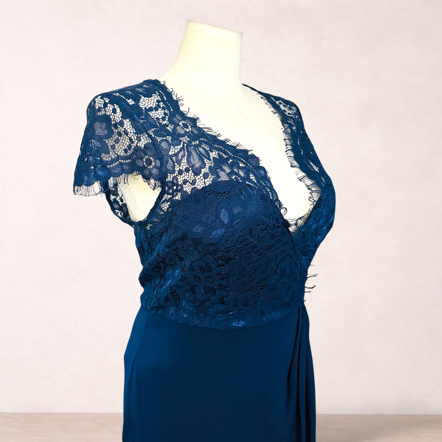 Something For Sarah Navy Blue Maxi Dress | Size 16