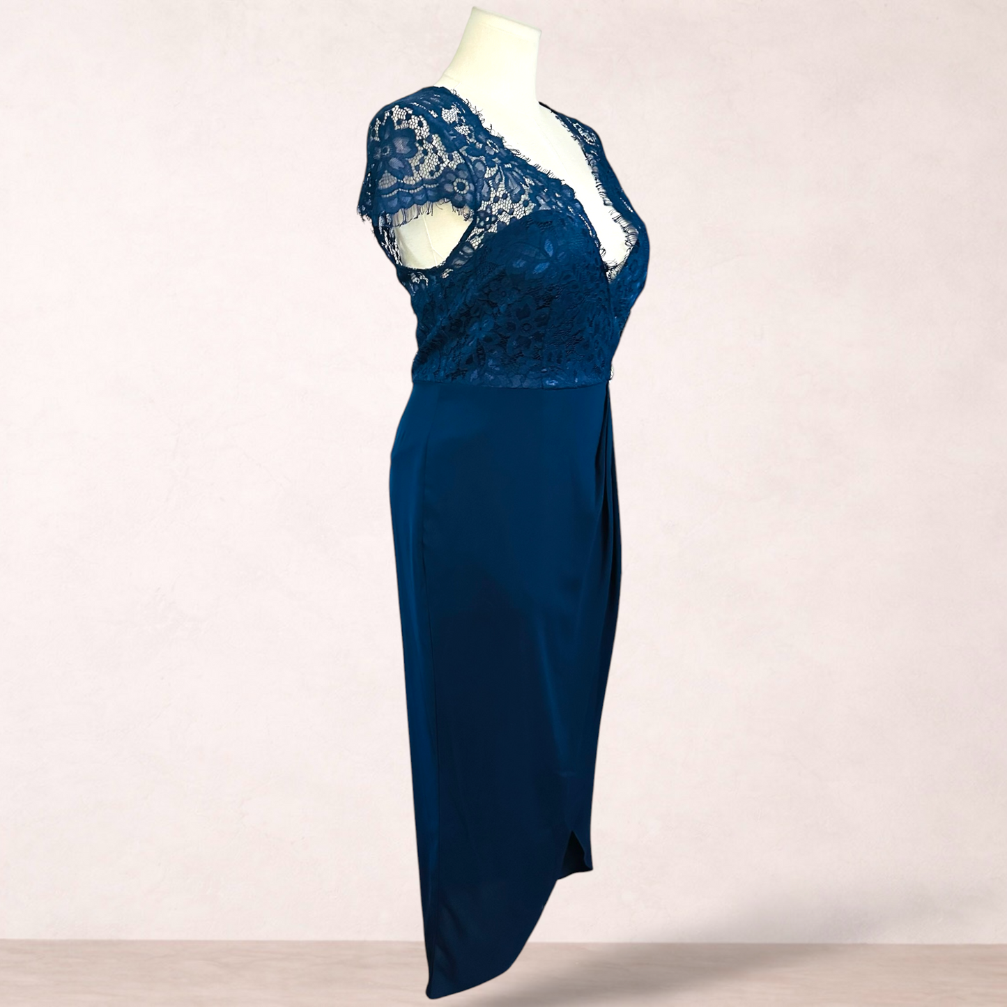 Something For Sarah Navy Blue Maxi Dress | Size 16