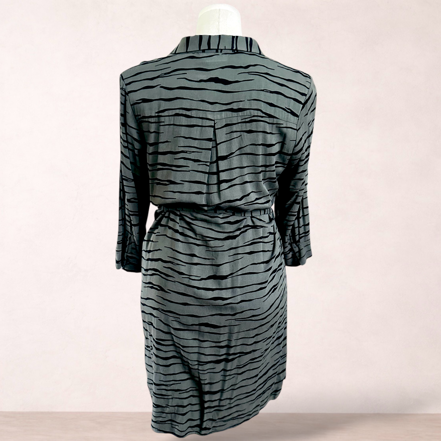 Jeanswest Zebra Print Shirt Dress | Size 14