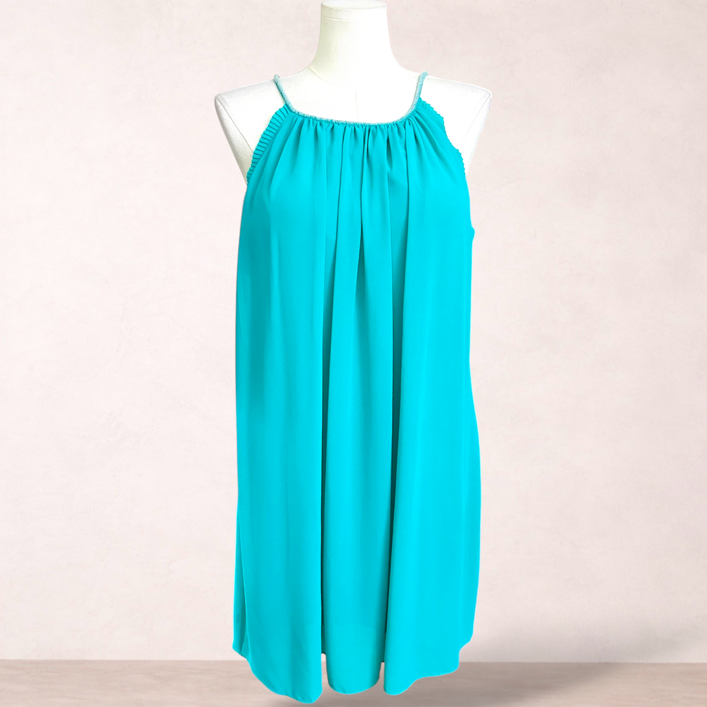 Forever New Green Beaded Shift Dress | Size 16