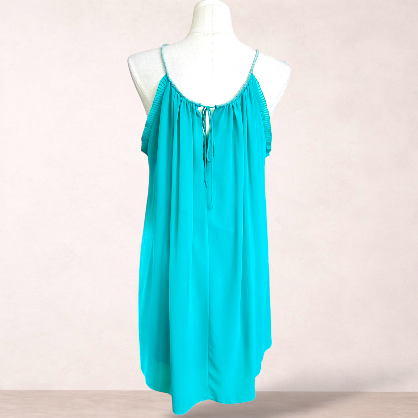 Forever New Green Beaded Shift Dress | Size 16