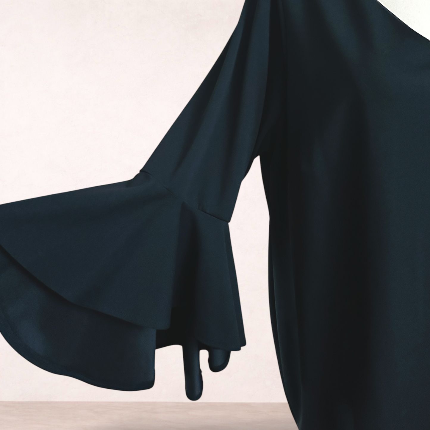 Autograph Black Shift Bell Sleeve Dress | Size 22