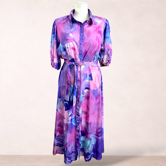 St Frock Floral Maxi Shirt Dress | Size 16 | New with tags