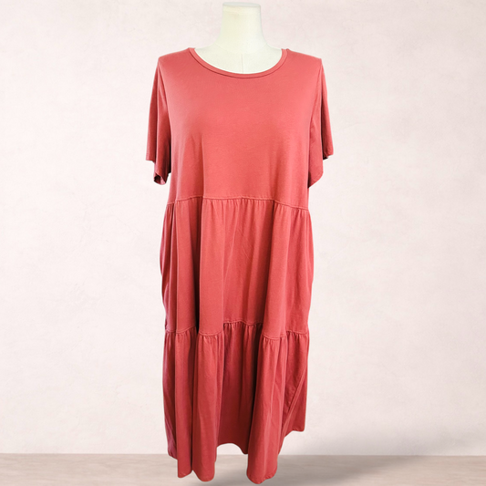 Target Curve Blush Rose Tiered Dress | Size 20 | New with tags