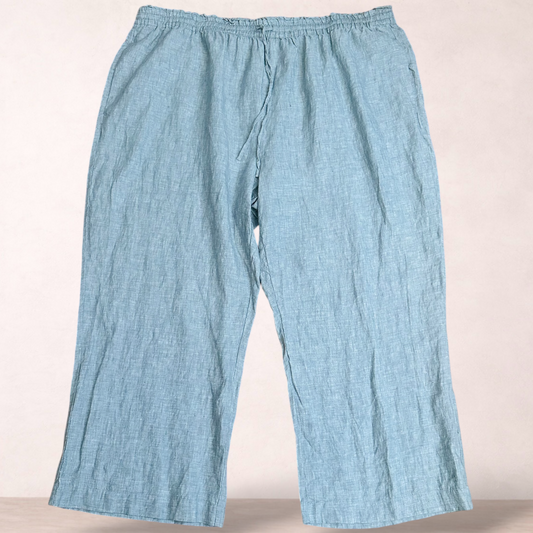 Target Curve Blue Linen Pants | Size 26 | New with tags