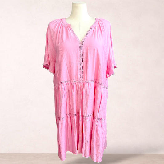 Avella Pink Boho Dress | Size 26 | New with tags