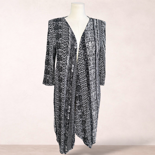 Millers Black & White Open Cardigan | Size 18 | New with tags