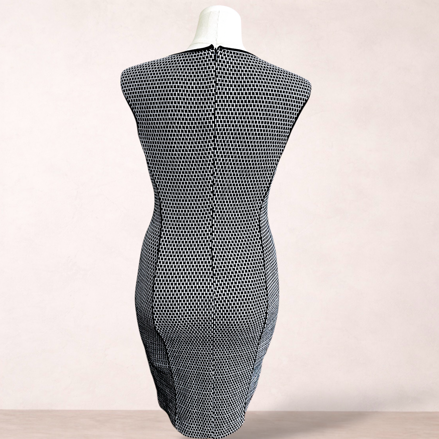 Tokito Black & White Sheath Dress | Size 14