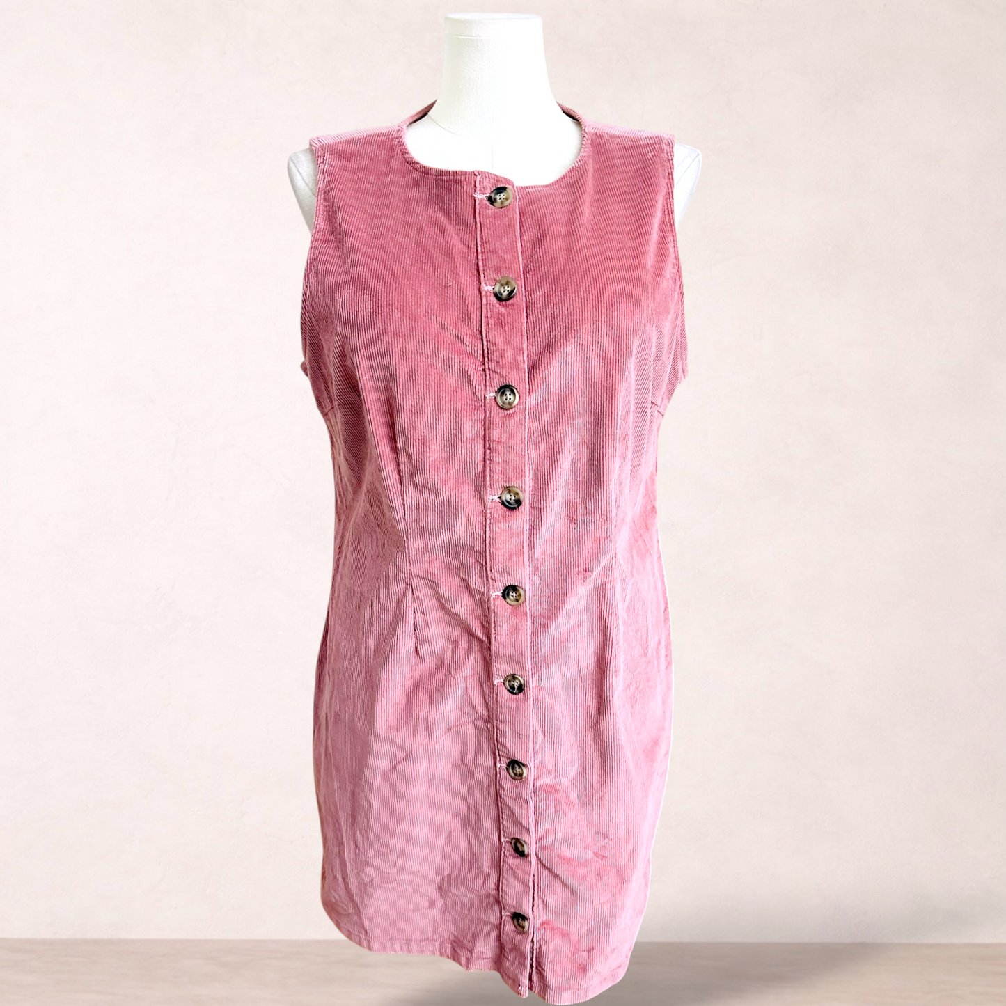 Sportsgirl Pink Corduroy Dress | Size 18