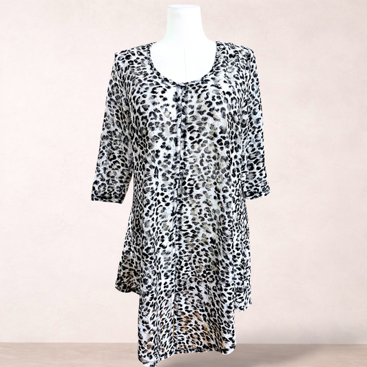 Taking Shape Animal Print Tunic | Plus Size S 16/18
