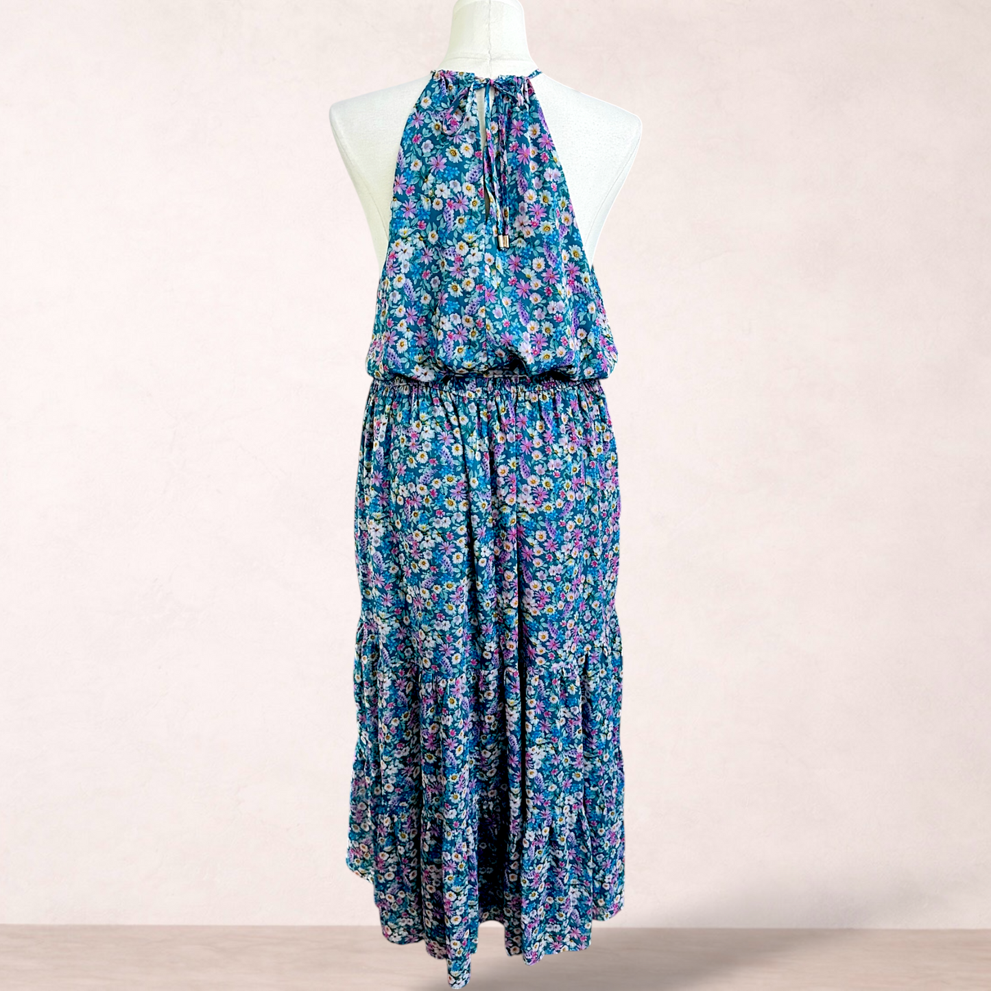 City Chic Teal Green Floral Maxi Dress | Plus Size 18/M